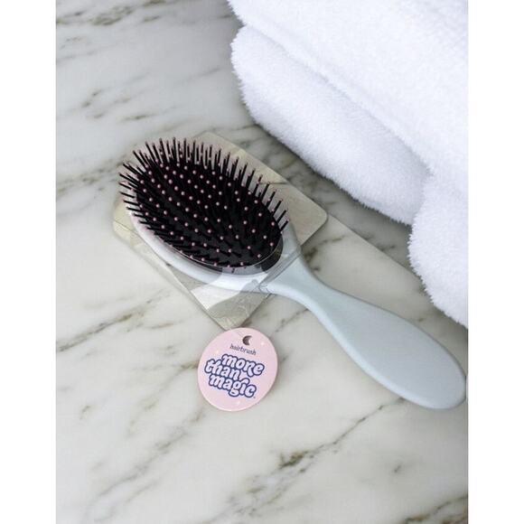 More Than Magic Pale Gray Monogram Letter "P" Oval Hair Brush - Picture 3 of 8